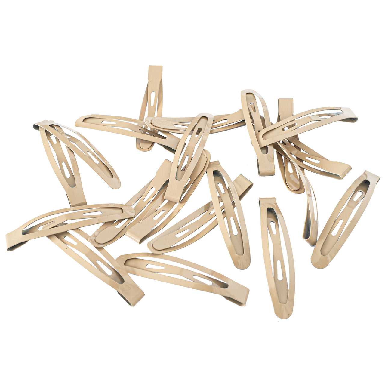 Haarspangen klein (beige | 20 Stück | 4,3cm)