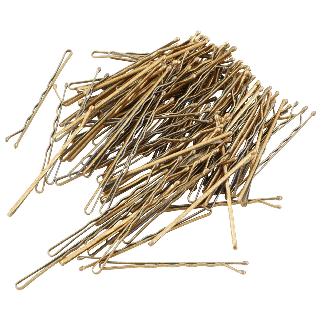 Bobby Pins (gold glitzernd | 100 Stück | 5cm)