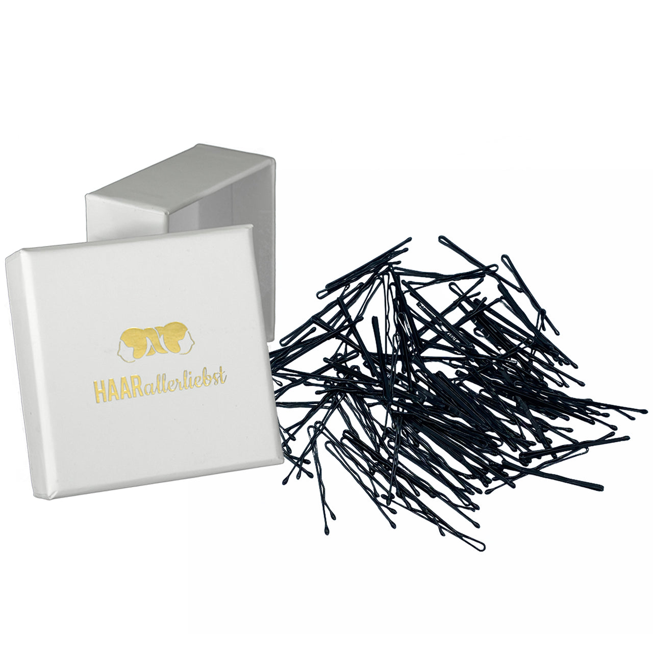 Bobby Pins mini (schwarz | 100 Stück | 34mm)