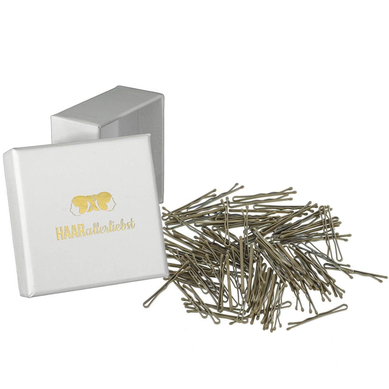 Bobby Pins mini (beige | 100 Stück | 34mm)