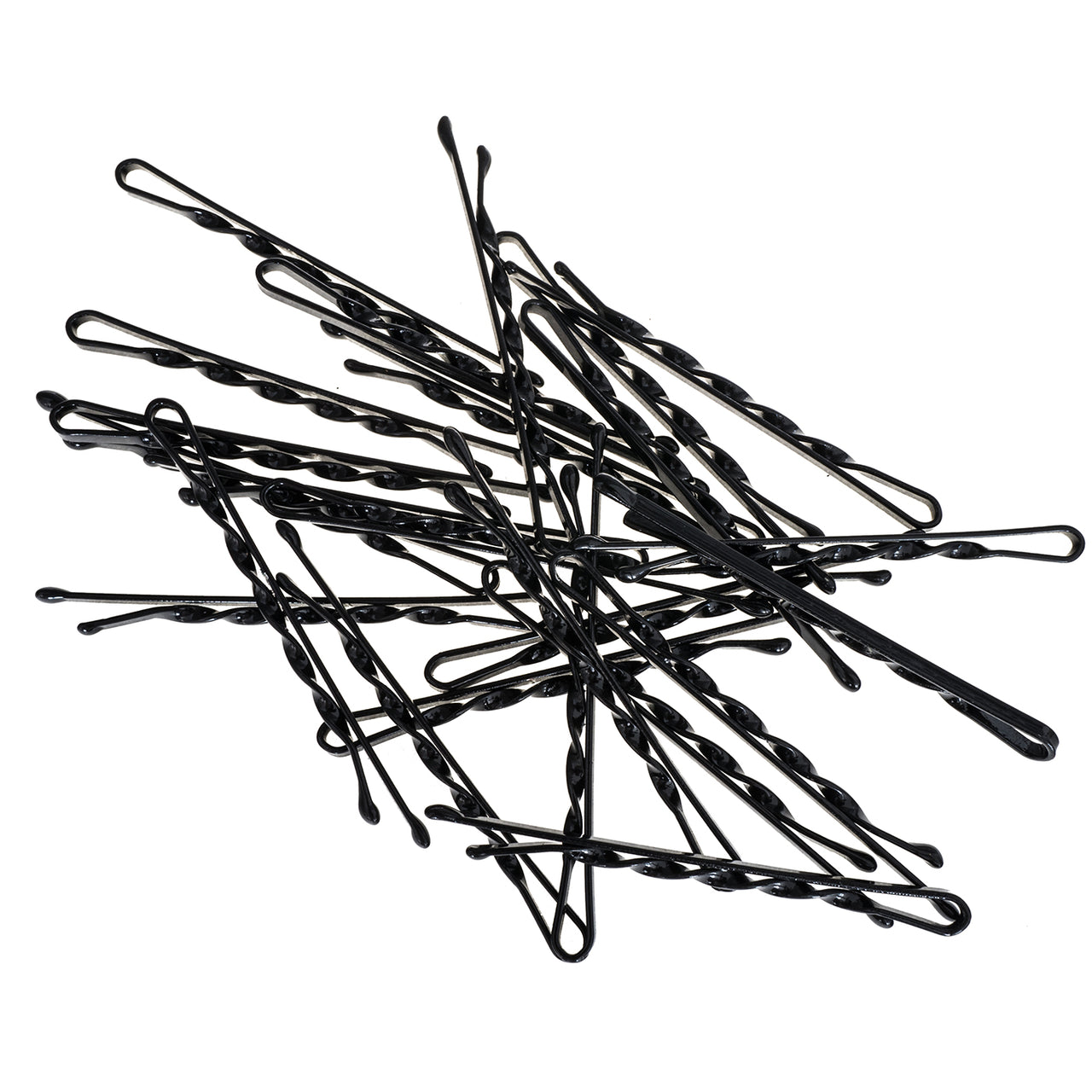 Bobby Pins gedreht (24 Stück | schwarz | 5cm) für ultimativen Halt