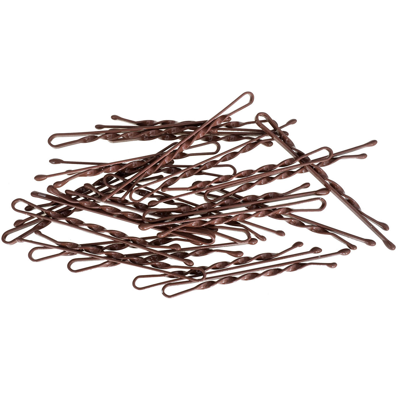 Bobby Pins gedreht (24 Stück | braun | 5cm) für ultimativen Halt