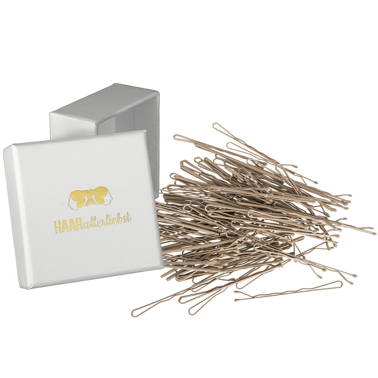 Bobby Pins für blondes Haar (beige | 5cm)