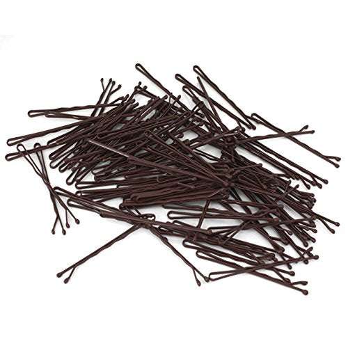 Bobby Pins braun (100 Stück | 5cm)