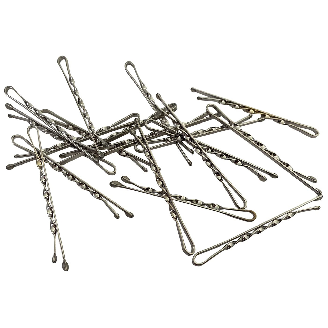 Bobby Pins gedreht (24 Stück | 5cm | beige, gold, roségold, silber) für ultimativen Halt