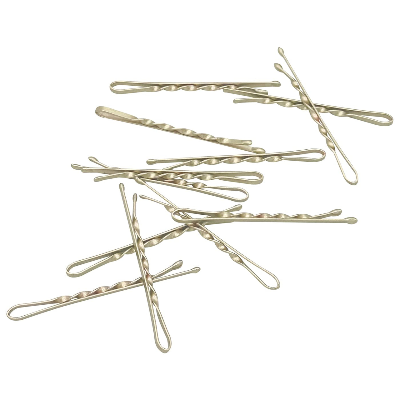 Bobby Pins gedreht (24 Stück | 5cm | beige, gold, roségold, silber) für ultimativen Halt