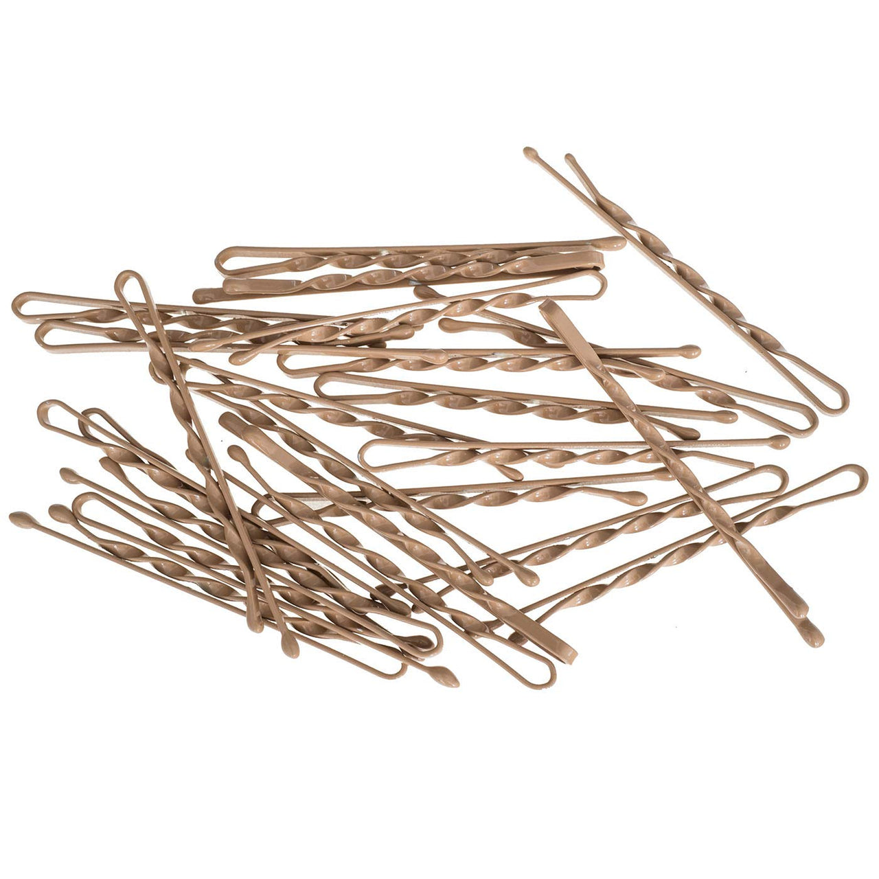 Bobby Pins gedreht (24 Stück | 5cm | beige, gold, roségold, silber) für ultimativen Halt