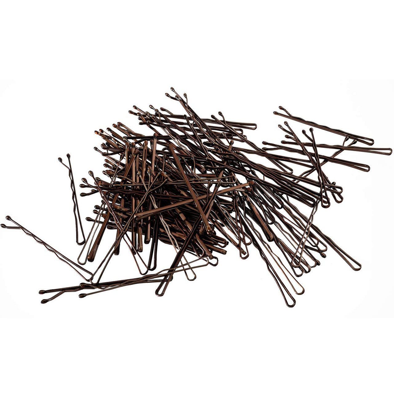 Bobby Pins braun (100 Stück | 5cm)